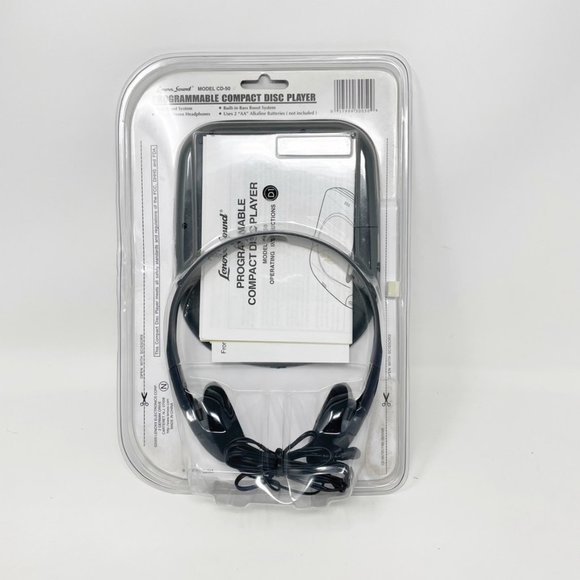 Lenoxx Sound CD-50 Programmable Compact Disc Player with Headphones NEW Sealed - Picture 7 of 7